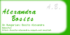 alexandra bosits business card